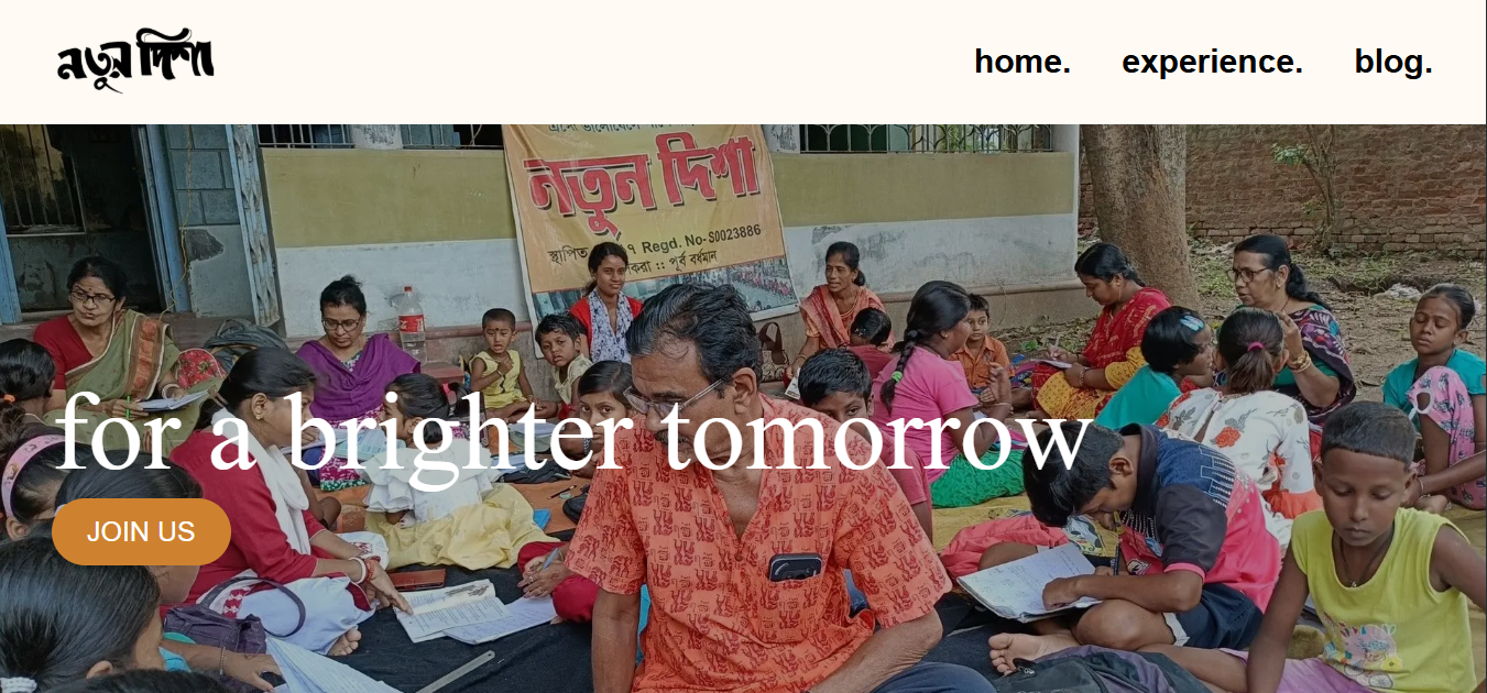 Notun Disha : Website development for Non-Profit